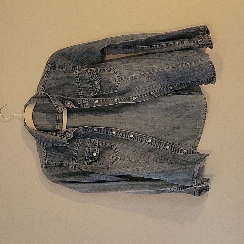 Denim button down shirt